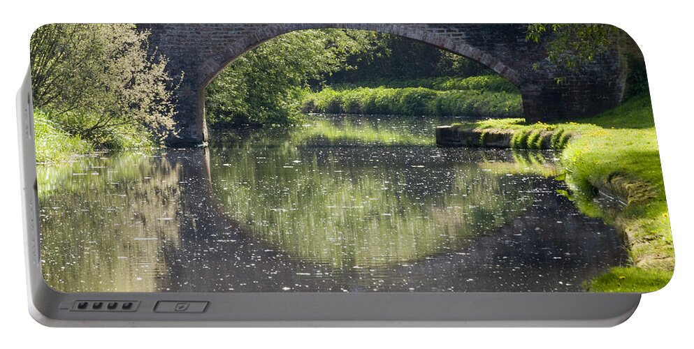 Bridge Portable Battery Charger featuring the photograph Canal bridge #1 by Steev Stamford
