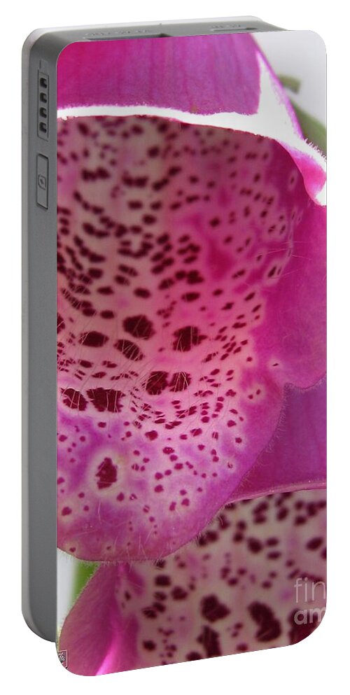 Digitalis Portable Battery Charger featuring the photograph Digitalis from the Excelsior Mix #1 by J McCombie