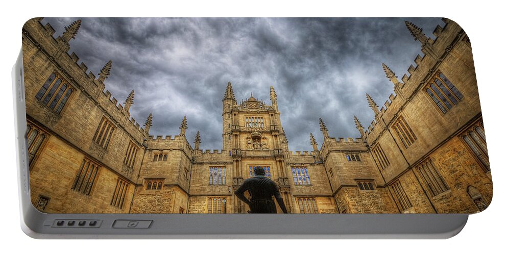  Yhun Suarez Portable Battery Charger featuring the photograph Divinity School - Oxford by Yhun Suarez