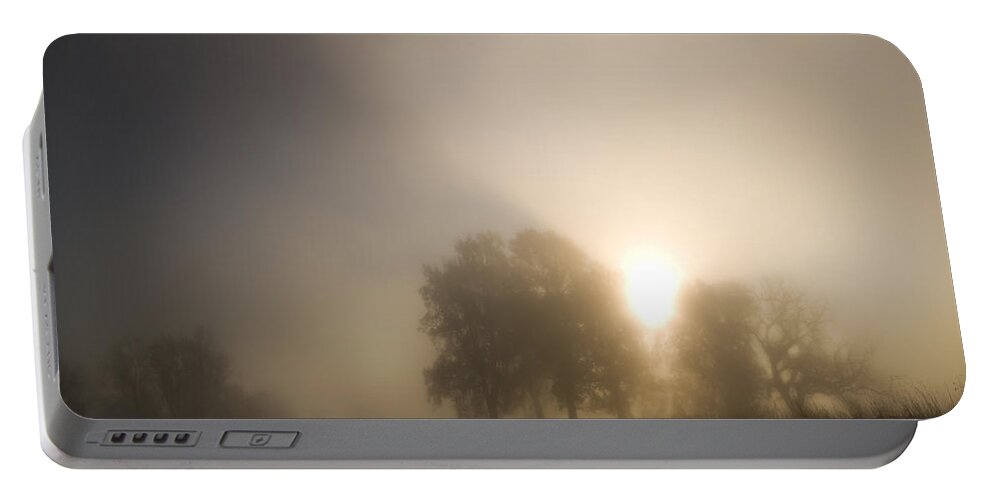 Mist Portable Battery Charger featuring the photograph In the clouds #1 by Ang El