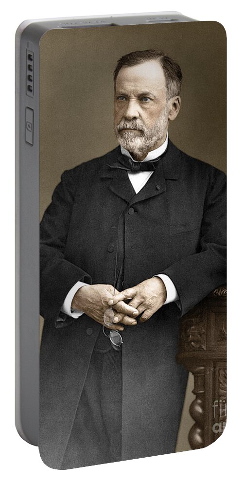 Medicine Portable Battery Charger featuring the photograph Louis Pasteur, French Chemist #1 by Omikron