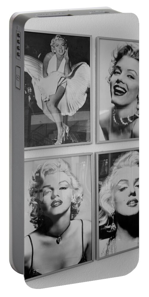 Marilyn Monroe Portable Battery Charger featuring the photograph M M #1 by Rob Hans