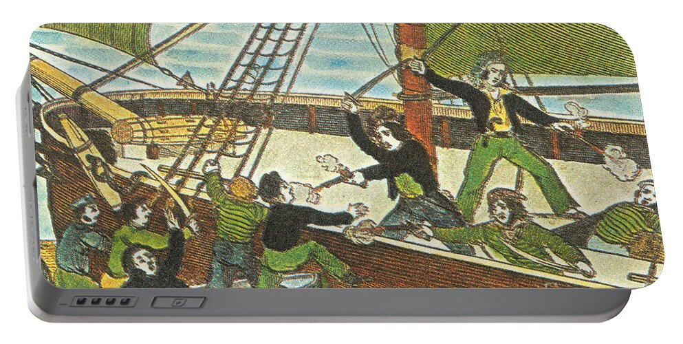 History Portable Battery Charger featuring the Mary Read And Anne Bonny, 18th Century #1 by Photo Researchers