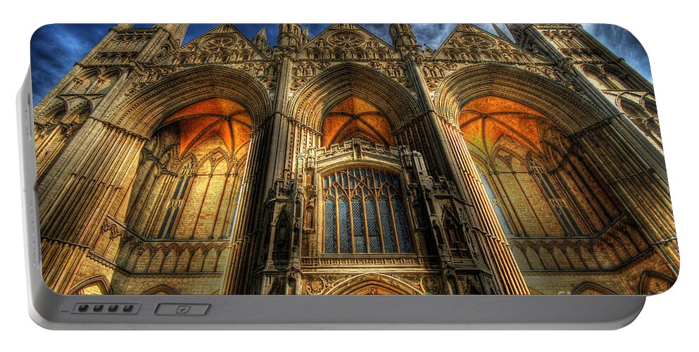 Yhun Suarez Portable Battery Charger featuring the photograph Peterborough Cathedral #1 by Yhun Suarez