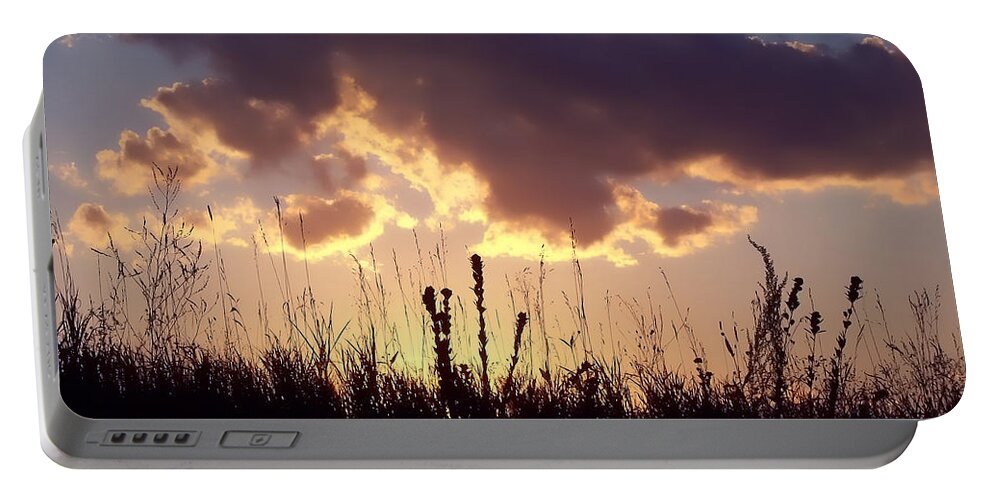 Lauren Radke Portable Battery Charger featuring the photograph Summer Sunset #1 by Lauren Radke