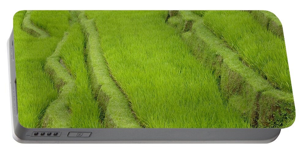 Mp Portable Battery Charger featuring the photograph Terraced Rice Paddy, Ubud Area, Bali #1 by Cyril Ruoso