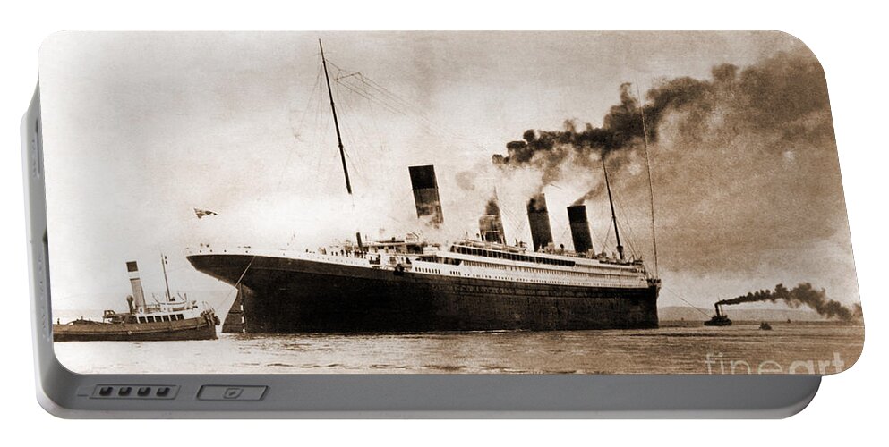 Titanic Portable Battery Charger featuring the photograph Titanic #1 by Omikron