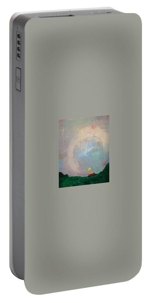 Wishes Portable Battery Charger featuring the painting 1000 Wishes by Mindy Huntress