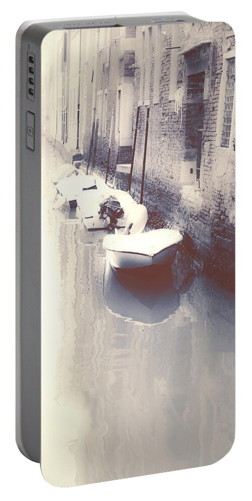 Boat Portable Battery Charger featuring the photograph Venezia #11 by Joana Kruse