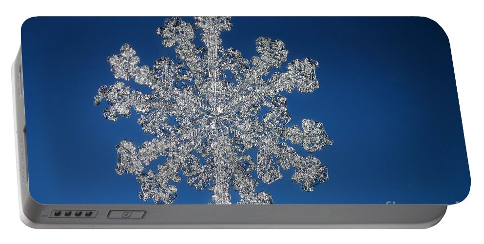 Snowflake Portable Battery Charger featuring the photograph Snowflake #131 by Ted Kinsman