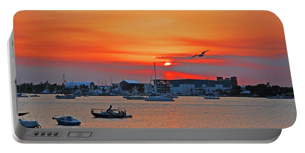 Sunset Portable Battery Charger featuring the photograph 15- Old Port Cove by Joseph Keane