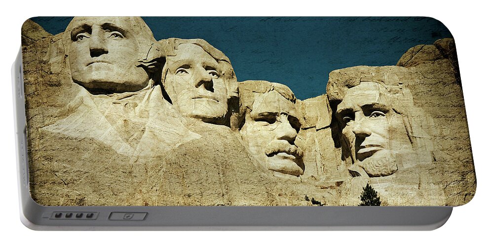 Abraham Lincoln Portable Battery Charger featuring the photograph 150 Years of American History by Lana Trussell