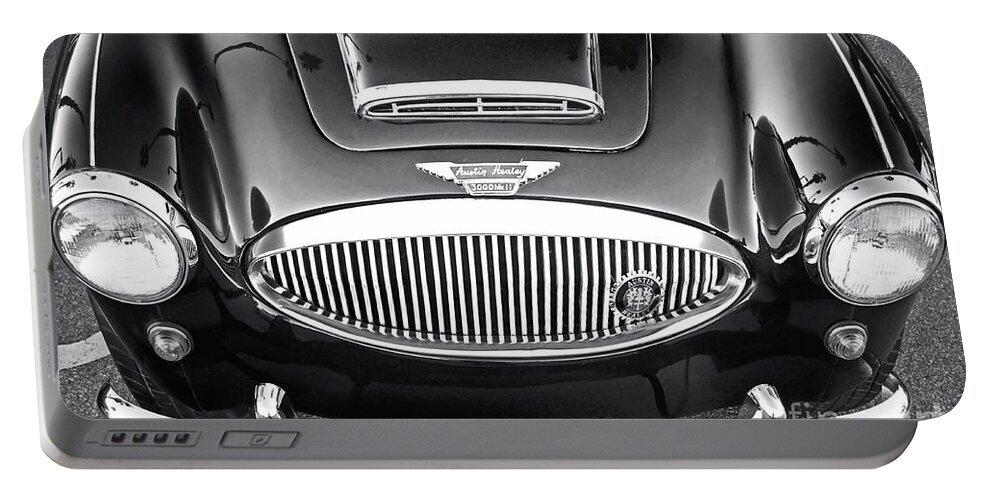 1961 Austin Healey Portable Battery Charger featuring the photograph 1961 Austin Healey 3000 by Gwyn Newcombe