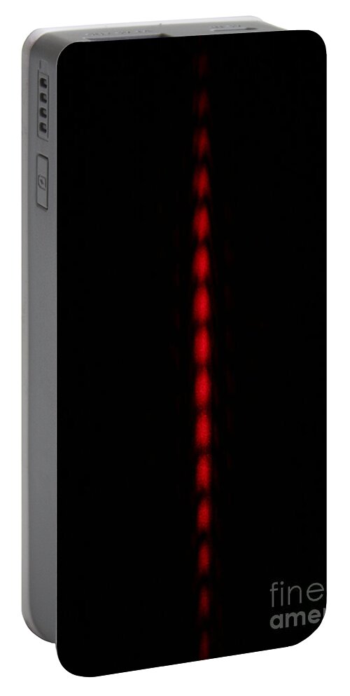 Diffraction Portable Battery Charger featuring the photograph Double Slit Diffraction #2 by Ted Kinsman