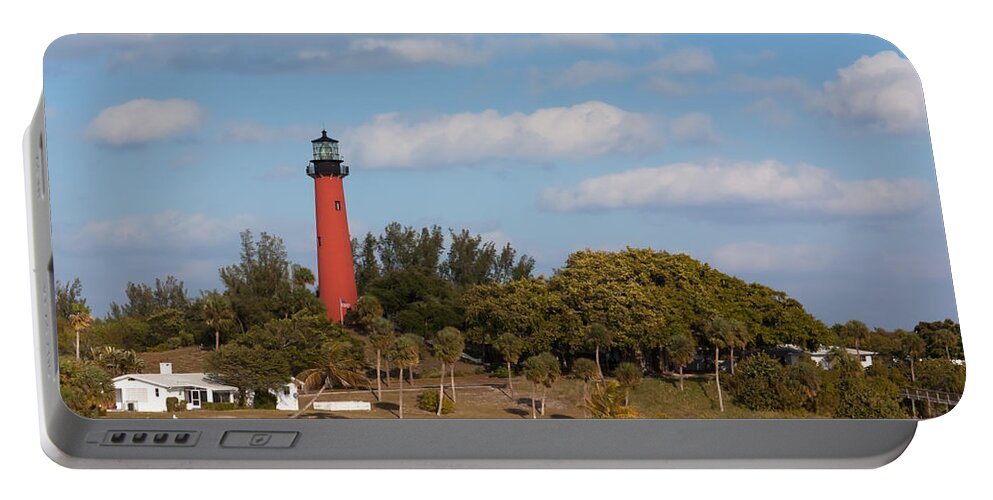 Architecture Portable Battery Charger featuring the photograph Jupiter Inlet Lighthouse #2 by Ed Gleichman