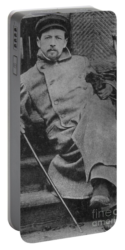 History Portable Battery Charger featuring the photograph Anton Chekhov, Russian Physician by Photo Researchers
