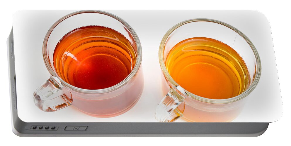 Beverage Portable Battery Charger featuring the photograph Green And Black Tea #3 by Photo Researchers