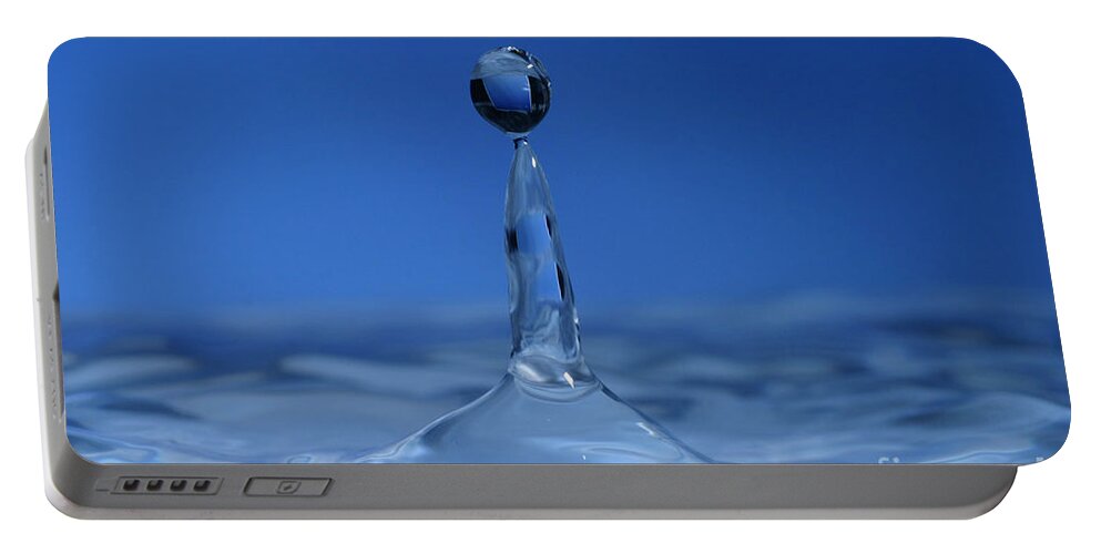 Water Portable Battery Charger featuring the Water Droplet #4 by Ted Kinsman