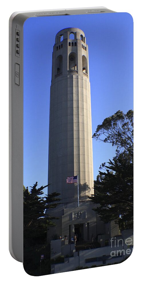 San Francisco Portable Battery Charger featuring the photograph Colt Tower #5 by Aidan Moran