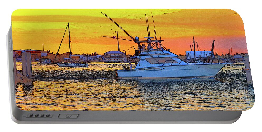  Portable Battery Charger featuring the photograph 57- Sunset Cruise by Joseph Keane