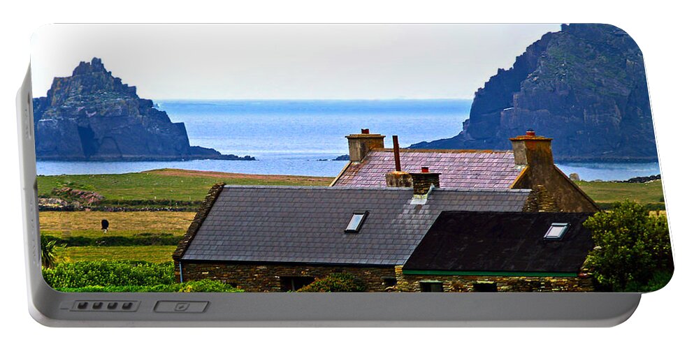 Fine Art Photography Portable Battery Charger featuring the photograph A House in Ireland by Patricia Griffin Brett