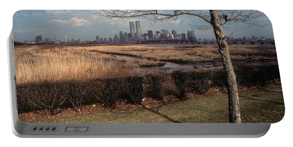 Wtc Portable Battery Charger featuring the photograph Across The River by Mark Gilman