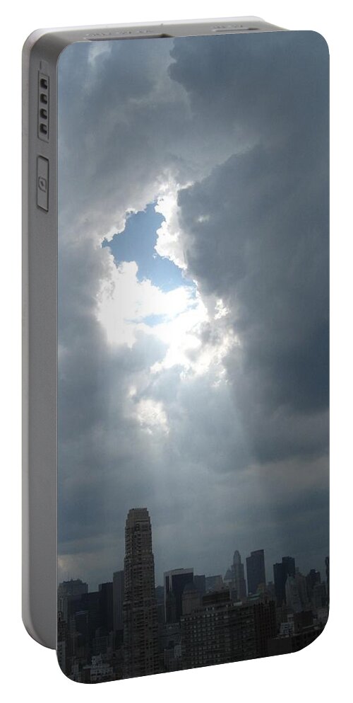 Sun Rays Portable Battery Charger featuring the photograph Ahhhh by Catie Canetti