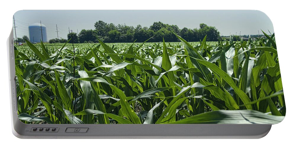 Corn Portable Battery Charger featuring the photograph Alabama Field Corn Crop by Kathy Clark