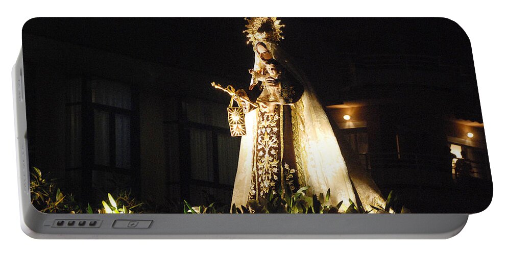 Religion Portable Battery Charger featuring the photograph Andalusian procession by Perry Van Munster