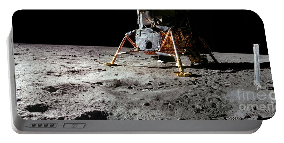 Nasa Portable Battery Charger featuring the photograph Apollo 11 Lunar Module by Nasa