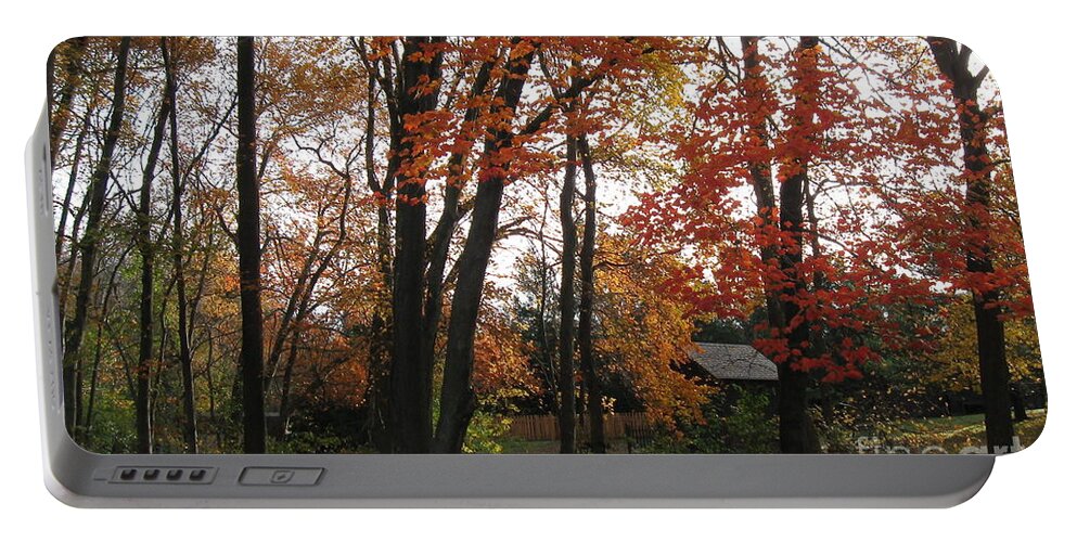 Autumn Portable Battery Charger featuring the photograph Autumn in Mauricetown by Nancy Patterson