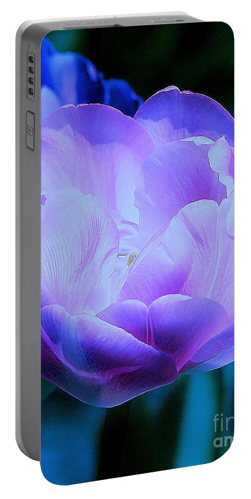 Tulip Portable Battery Charger featuring the photograph Avatar's Tulip by Rory Siegel