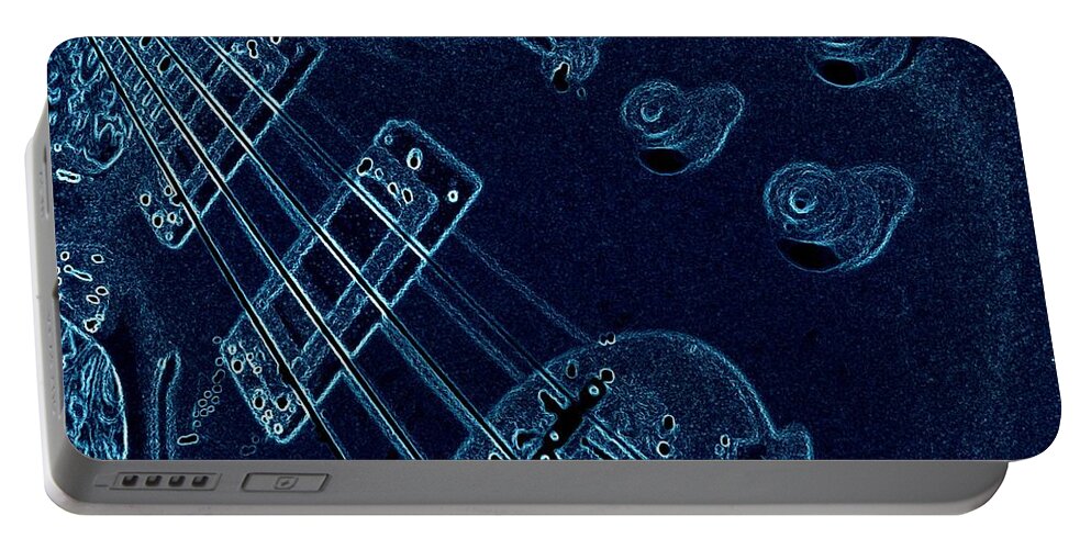 Music Portable Battery Charger featuring the photograph Bassic Blueprint by Chris Berry