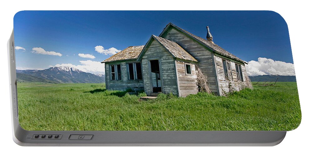 Old House Portable Battery Charger featuring the photograph Better Days by Mitch Shindelbower