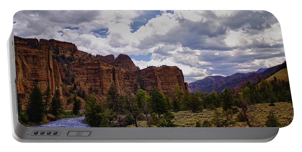 Big Horn National Forest Portable Battery Charger featuring the photograph Big Horn National Forest by Linda Dunn