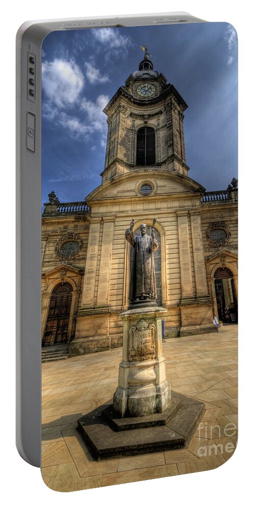 Church Portable Battery Charger featuring the photograph Birmingham Cathedral 2.0 by Yhun Suarez