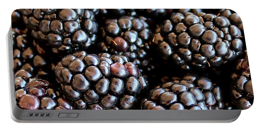 Blackberries Portable Battery Charger featuring the photograph Blackberries by Kume Bryant