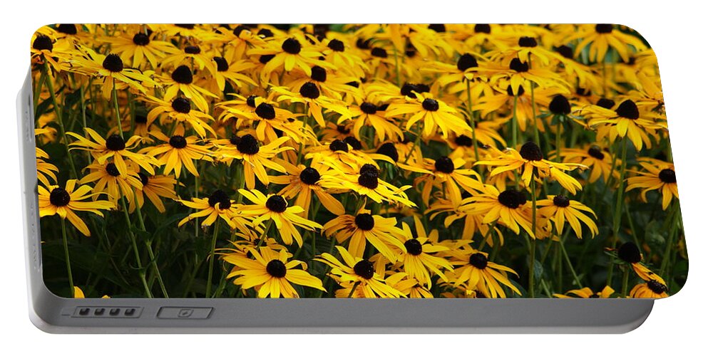 Blackeyed Portable Battery Charger featuring the photograph Blackeyed Susan by Joe Faherty