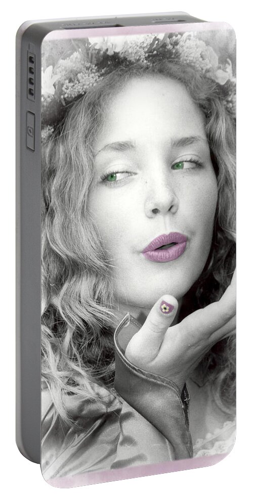 Princess Portable Battery Charger featuring the photograph Blowing Kisses by Diana Haronis