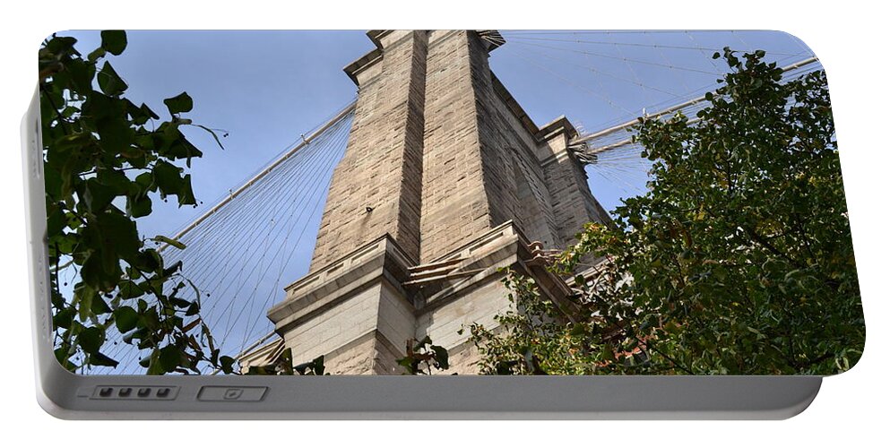 Brooklyn Portable Battery Charger featuring the photograph Brooklyn Bridge by Zawhaus Photography