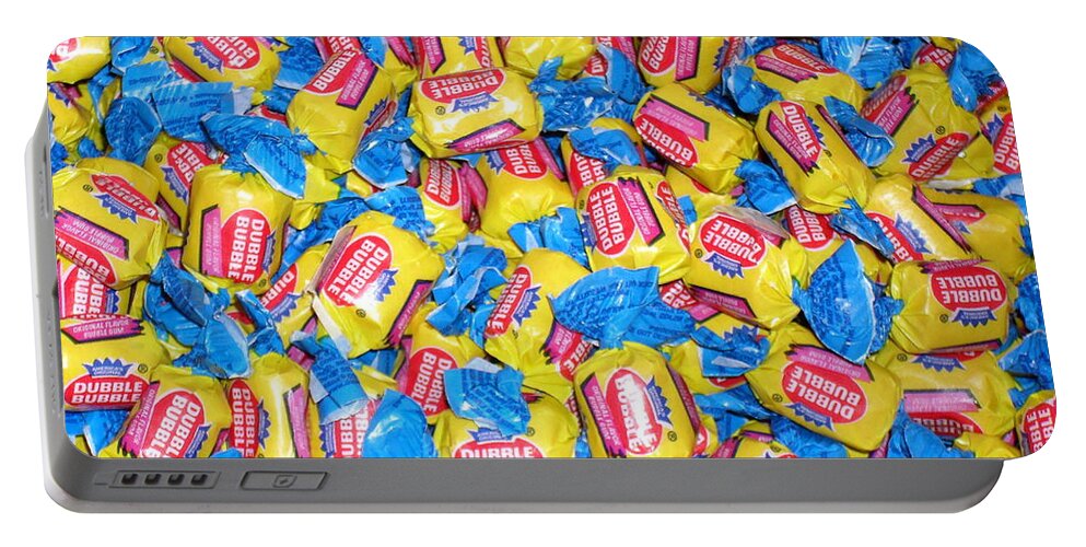 Gum Portable Battery Charger featuring the photograph Bubble Gum Bubble Gum by Beth Saffer