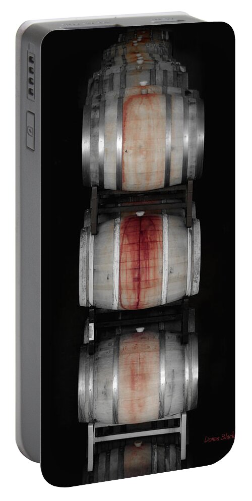 Barrel Portable Battery Charger featuring the photograph Cabernet by Donna Blackhall