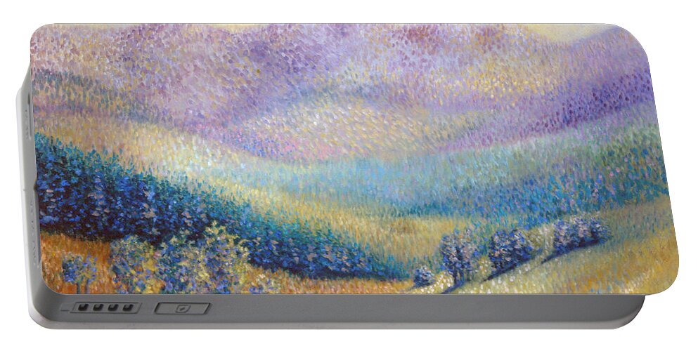 Impressionist Portable Battery Charger featuring the painting California Pleasant by Lynn Buettner