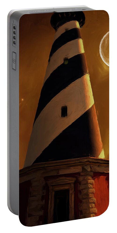 Cape Hatteras Portable Battery Charger featuring the photograph Cape Hatteras by Lourry Legarde