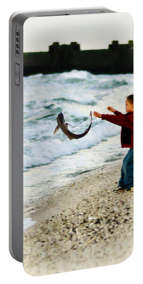 Catch And Release Portable Battery Charger featuring the photograph Catch and Release by Bill Cannon