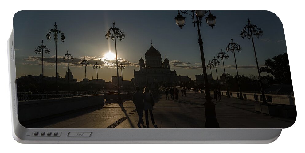Church Portable Battery Charger featuring the photograph Cathedral of Christ the Saviour by Michael Goyberg