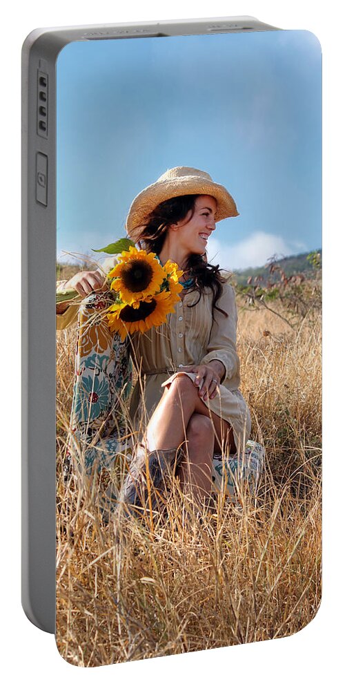 Model Portable Battery Charger featuring the photograph Celeste 1 by Dawn Eshelman
