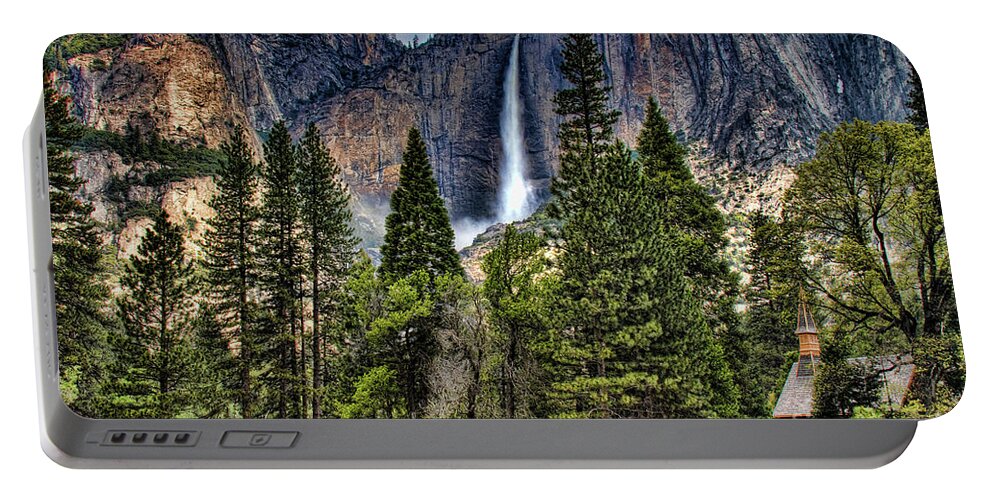 Cooks Meadow Portable Battery Charger featuring the photograph Chapel in the Valley 2 by Sue Karski
