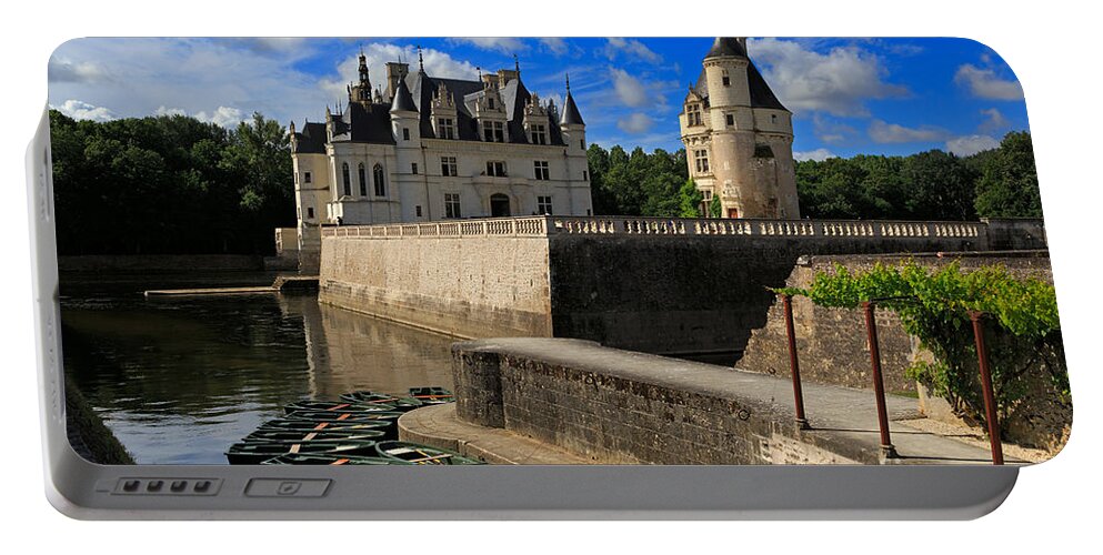Chateau Portable Battery Charger featuring the photograph Chateau Chenonceau Loire Valley by Louise Heusinkveld