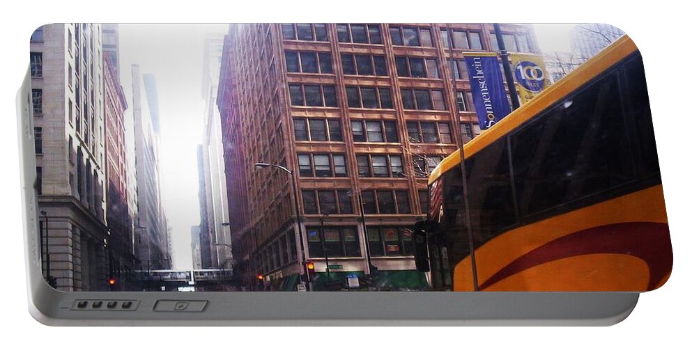 Chicago Portable Battery Charger featuring the photograph Chicago Scene 3 by Samantha Lusby